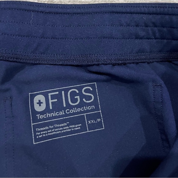 Figs Technical Collection Navy Blue Scrubs size XXLP - Picture 3 of 6